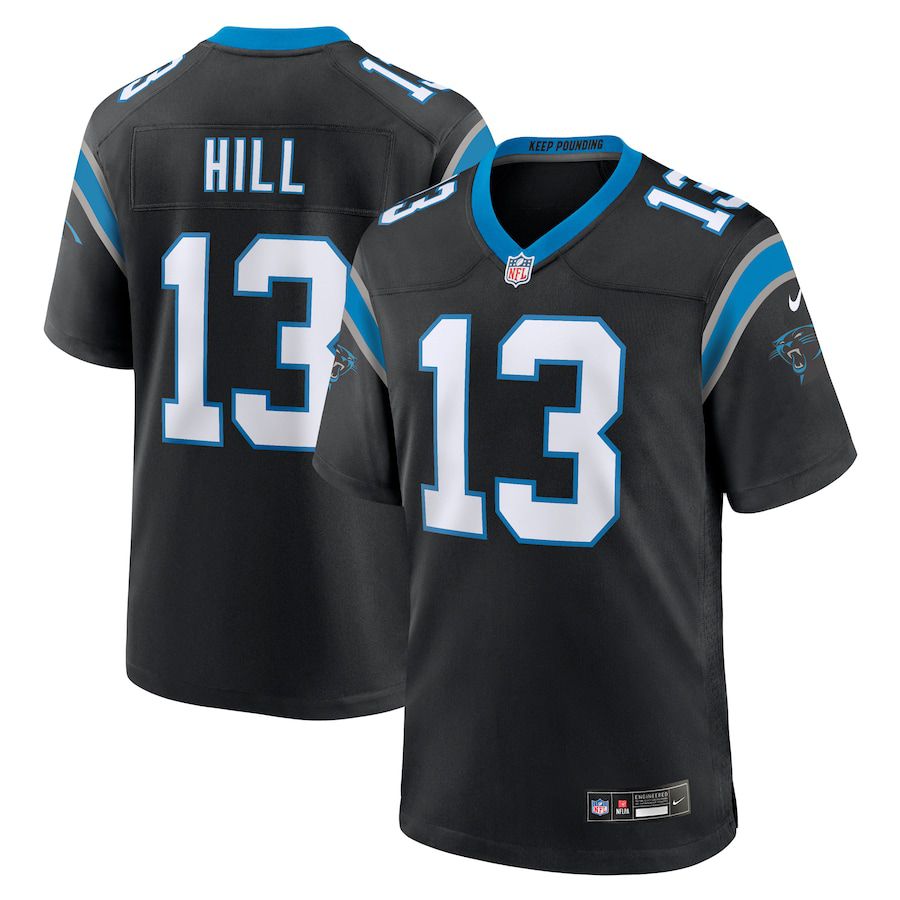 Men Carolina Panthers #13 Troy Hill Nike Black Team Game NFL Jersey->minnesota wild->NHL Jersey